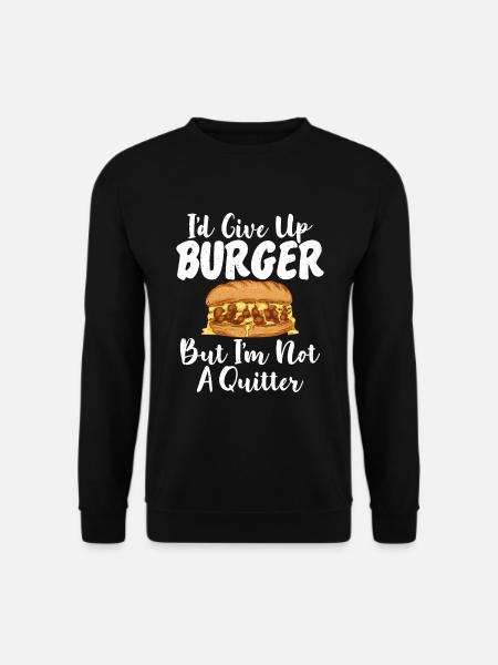 Burger Lover Gift - Unisex Sweatshirt - black