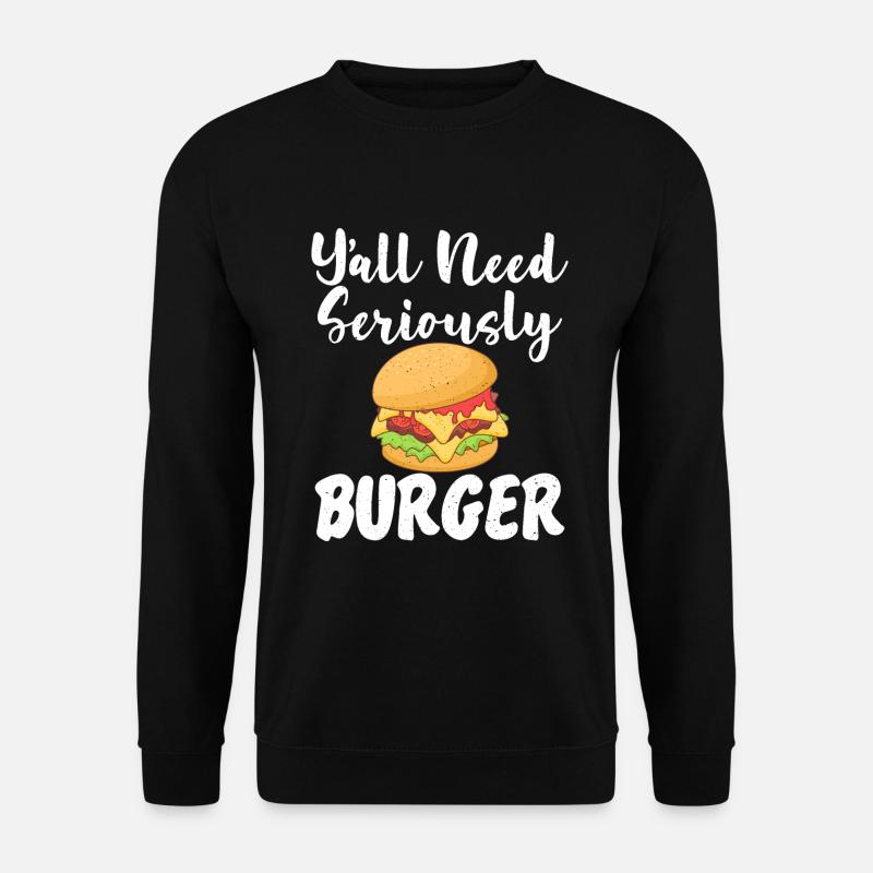 Burger Lover Gift - Unisex Sweatshirt - black