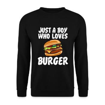 Burger Lover Cadeau - Sweat-shirt Unisexe - noir - Devant - Alina (178cm) & Michal (187cm)