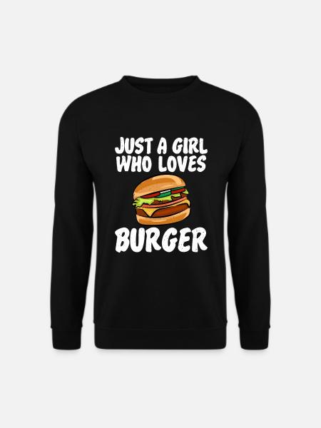 Burger Lover Gift - Unisex Sweatshirt - black