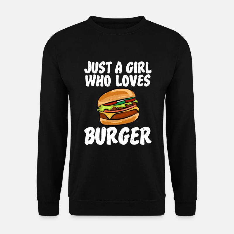 Burger Lover Gift - Unisex Sweatshirt - black