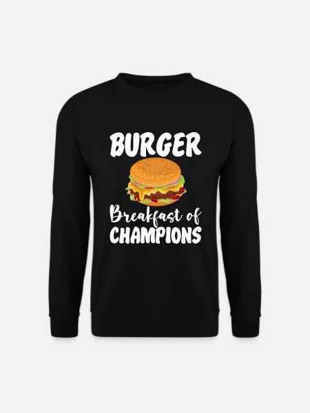 Burger Lover Gift - Unisex Sweatshirt - black