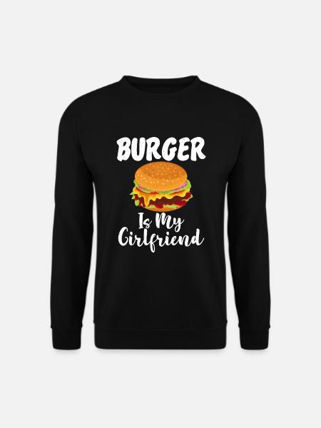 Burger Lover Gift - Unisex Sweatshirt - black
