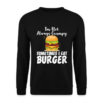 Burger Lover Cadeau - Sweat-shirt Unisexe - noir - Devant - Alina (178cm) & Michal (187cm)