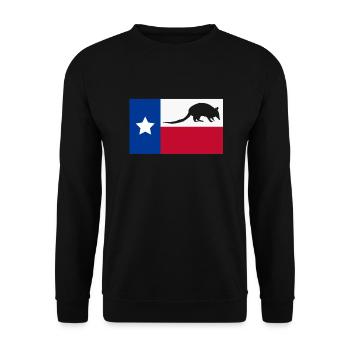 Armadillo Gift Texas - Unisex Sweatshirt - black - Front - Alina (178cm) & Michal (187cm)