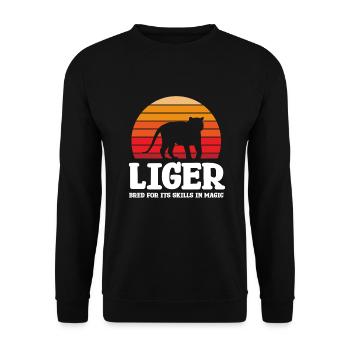 Sylvain - Sweat-shirt Unisexe - noir - Devant - Alina (178cm) & Michal (187cm)