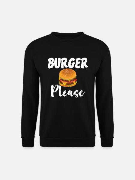 Burger Lover Gift - Unisex Sweatshirt - black