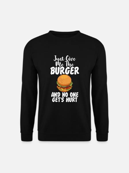 Burger Lover Cadeau - Sweat-shirt Unisexe - noir