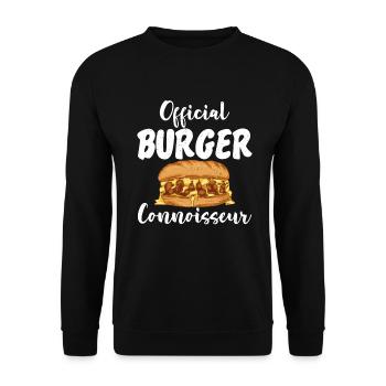 Burger Lover Cadeau - Sweat-shirt Unisexe - noir - Devant - Alina (178cm) & Michal (187cm)