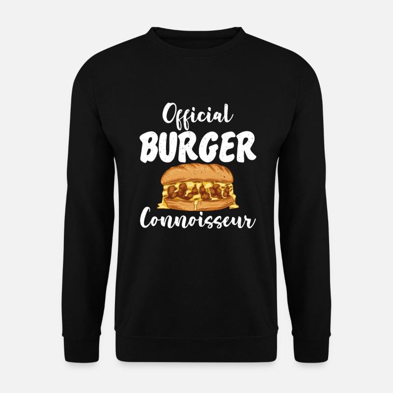 Burger Lover Gift - Unisex Sweatshirt - black