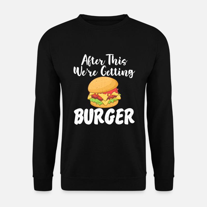 Burger Lover Geschenk - Unisex Pullover - Schwarz