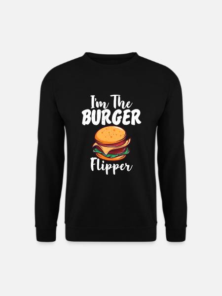 Burger Lover Gift - Unisex Sweatshirt - black