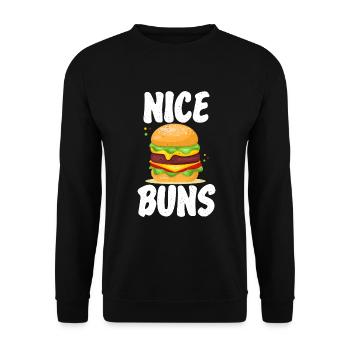 Burger Lover Cadeau - Sweat-shirt Unisexe - noir - Devant - Alina (178cm) & Michal (187cm)
