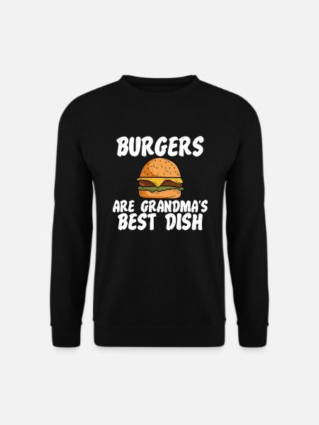Burger Lover Gift - Unisex Sweatshirt - black