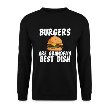Burger Lover Cadeau - Sweat-shirt Unisexe - noir - Devant - Alina (178cm) & Michal (187cm)