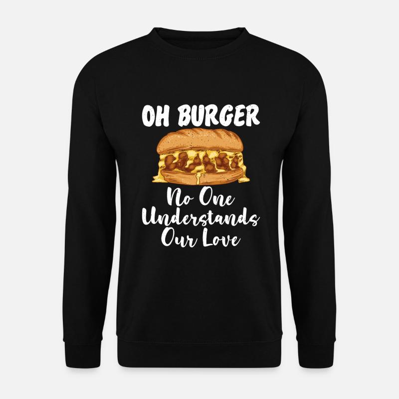Burger Lover Gift - Unisex Sweatshirt - black