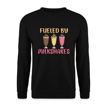 J’adore Milkshakes Milkshake Gift - Sweat-shirt Unisexe - noir - Devant - Alina (178cm) & Michal (187cm)