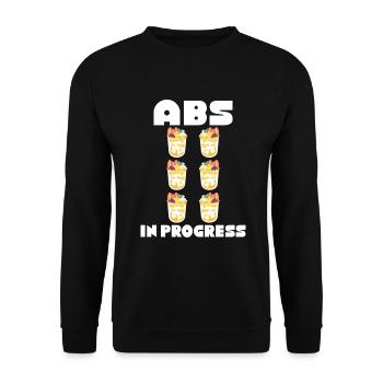 I love Milkshakes Milkshake Gift - Unisex Sweatshirt - black - Front - Alina (178cm) & Michal (187cm)