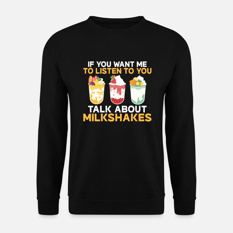 J’adore Milkshakes Milkshake Gift - Sweat-shirt Unisexe - noir