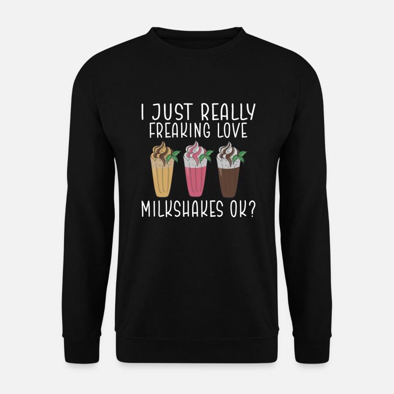 J’adore Milkshakes Milkshake Gift - Sweat-shirt Unisexe - noir