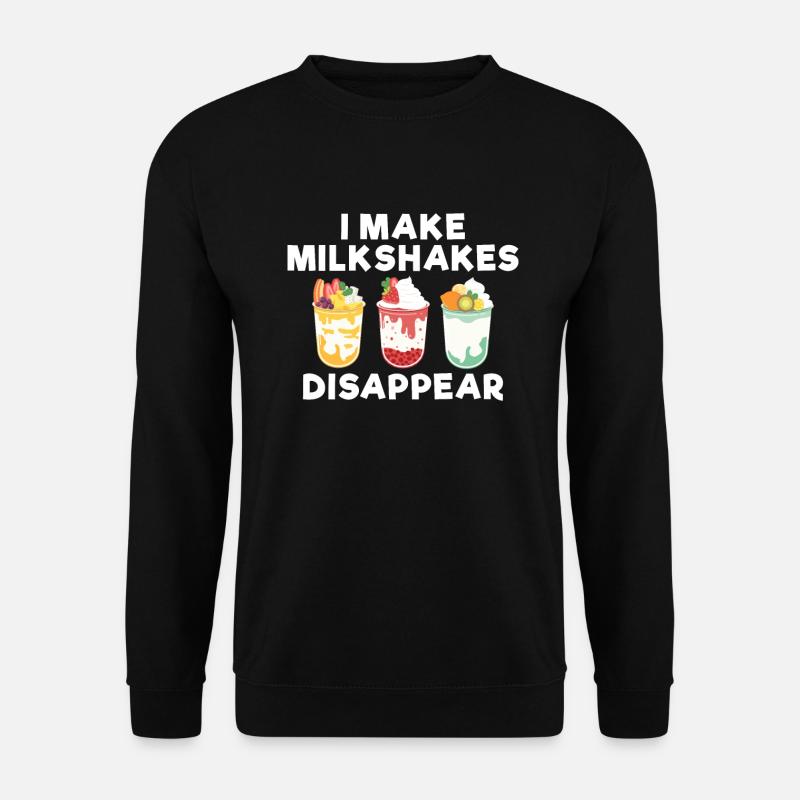I love Milkshakes Milkshake Gift - Unisex Sweatshirt - black