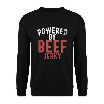 Beef Jerky Gift Beef Jerky Lover - Sweat-shirt Unisexe - noir - Devant - Alina (178cm) & Michal (187cm)