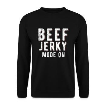 Beef Jerky Gift Beef Jerky Lover - Sweat-shirt Unisexe - noir - Devant - Alina (178cm) & Michal (187cm)