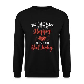 Beef Jerky Gift Beef Jerky Lover - Sweat-shirt Unisexe - noir - Devant - Alina (178cm) & Michal (187cm)