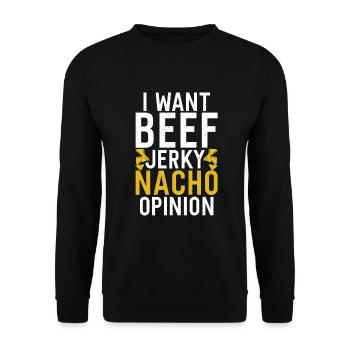 Beef Jerky Gift Beef Jerky Lover - Sweat-shirt Unisexe - noir - Devant - Alina (178cm) & Michal (187cm)