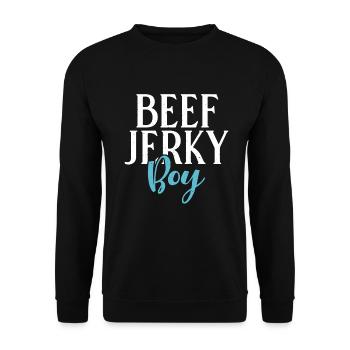 Beef Jerky Gift Beef Jerky Lover - Sweat-shirt Unisexe - noir - Devant - Alina (178cm) & Michal (187cm)