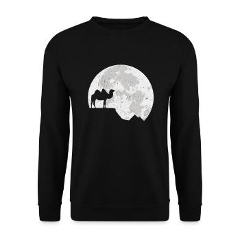 camel - Unisex Sweatshirt - black - Front - Alina (178cm) & Michal (187cm)