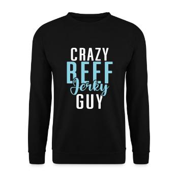 Beef Jerky Gift Beef Jerky Lover - Sweat-shirt Unisexe - noir - Devant - Alina (178cm) & Michal (187cm)