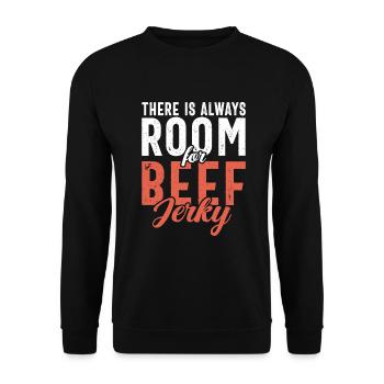 Beef Jerky Gift Beef Jerky Lover - Sweat-shirt Unisexe - noir - Devant - Alina (178cm) & Michal (187cm)
