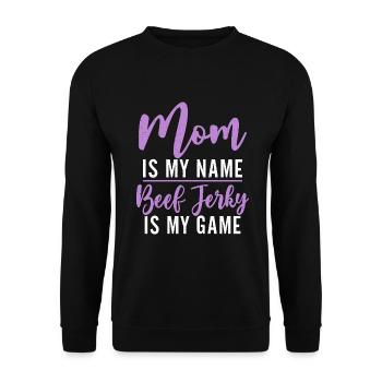 Beef Jerky Gift Beef Jerky Lover - Sweat-shirt Unisexe - noir - Devant - Alina (178cm) & Michal (187cm)