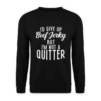 Beef Jerky Gift Beef Jerky Lover - Sweat-shirt Unisexe - noir - Devant - Alina (178cm) & Michal (187cm)