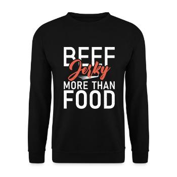 Beef Jerky Gift Beef Jerky Lover - Sweat-shirt Unisexe - noir - Devant - Alina (178cm) & Michal (187cm)