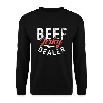 Beef Jerky Gift Beef Jerky Lover - Sweat-shirt Unisexe - noir - Devant - Alina (178cm) & Michal (187cm)