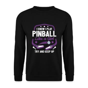 Flipper - Sweat-shirt Unisexe - noir - Devant - Alina (178cm) & Michal (187cm)