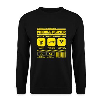 Flipper - Sweat-shirt Unisexe - noir - Devant - Alina (178cm) & Michal (187cm)