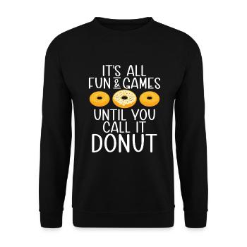 Cadeaux Bagel Bagel Lover - Sweat-shirt Unisexe - noir - Devant - Alina (178cm) & Michal (187cm)