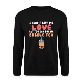 Bubble Tea Lover Cadeau - Sweat-shirt Unisexe - noir - Devant - Alina (178cm) & Michal (187cm)