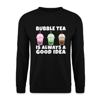 Bubble Tea Lover Cadeau - Sweat-shirt Unisexe - noir - Devant - Alina (178cm) & Michal (187cm)