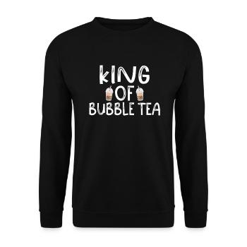 Bubble Tea Lover Gift - Unisex Sweatshirt - black - Front - Alina (178cm) & Michal (187cm)