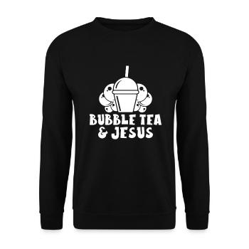 Bubble Tea Lover Cadeau - Sweat-shirt Unisexe - noir - Devant - Alina (178cm) & Michal (187cm)