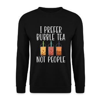 Bubble Tea Lover Cadeau - Sweat-shirt Unisexe - noir - Devant - Alina (178cm) & Michal (187cm)