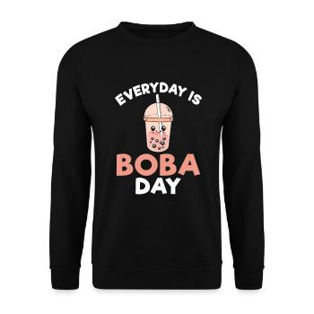 Bubble Tea Lover Cadeau - Sweat-shirt Unisexe - noir - Devant - Alina (178cm) & Michal (187cm)