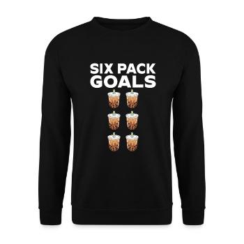 Bubble Tea Lover Gift - Unisex Sweatshirt - black - Front - Alina (178cm) & Michal (187cm)