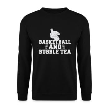 Bubble Tea Lover Cadeau - Sweat-shirt Unisexe - noir - Devant - Alina (178cm) & Michal (187cm)