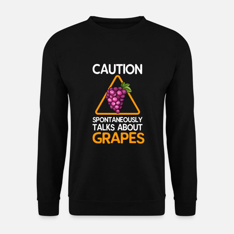 Grape Grapes Wine Gift - Unisex Sweatshirt - black