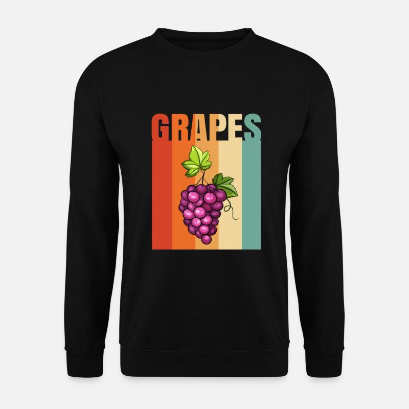 Grape Grapes Wine Gift - Unisex Sweatshirt - black